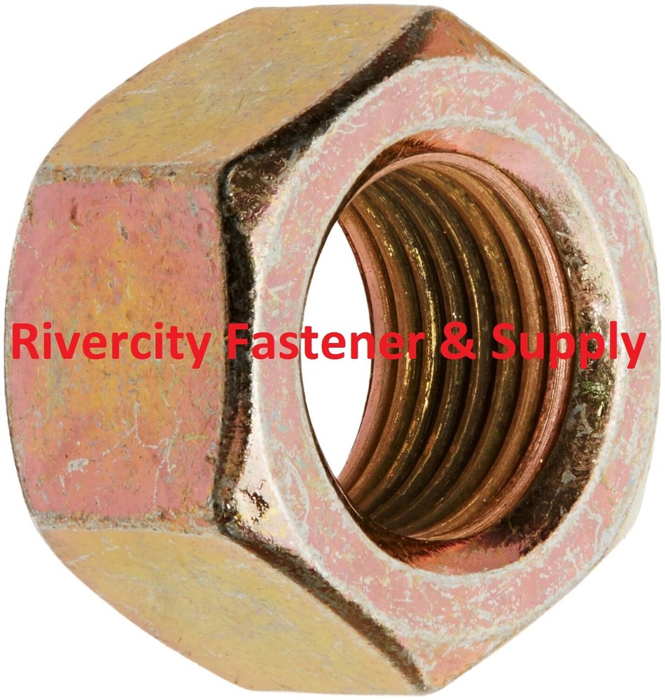 (1) 7/8-14 Grade 8 Left Hand / Reverse Thread Nut 7/8x14 Nut  Fine Thread