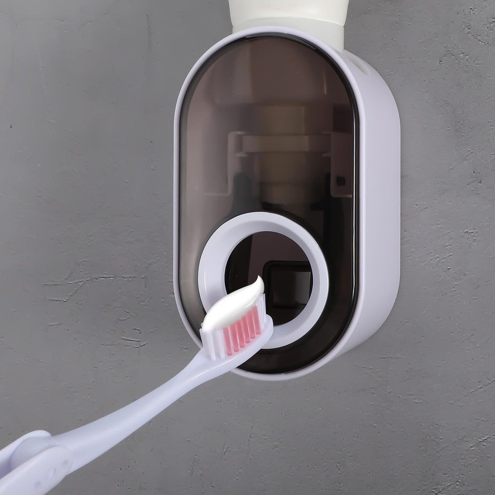 Toothpaste Dispenser Wall Mounted for Bathroom Automatic Toothpaste Squeezer ...