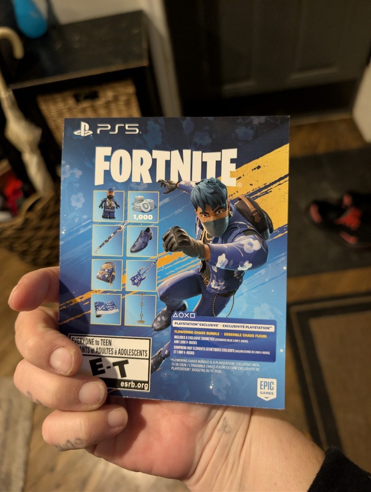 Fortnite Flowering Chaos PS5 Exclusive Bundle Code (Unscratched)