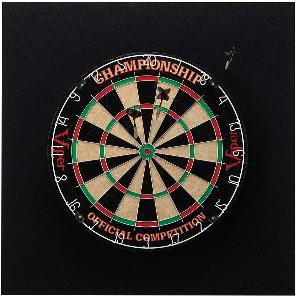 Viper Defender II Dartboard Surround Wall Protector Black