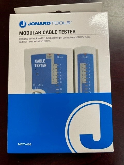 JONARD TOOLS MCT-468 Modular Cable Tester
