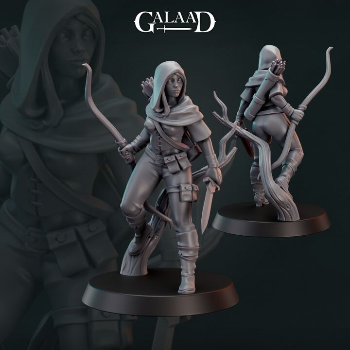 Forest Ranger Bundle - Hunter Archer - Galaad Miniatures - Dungeons and Dragons