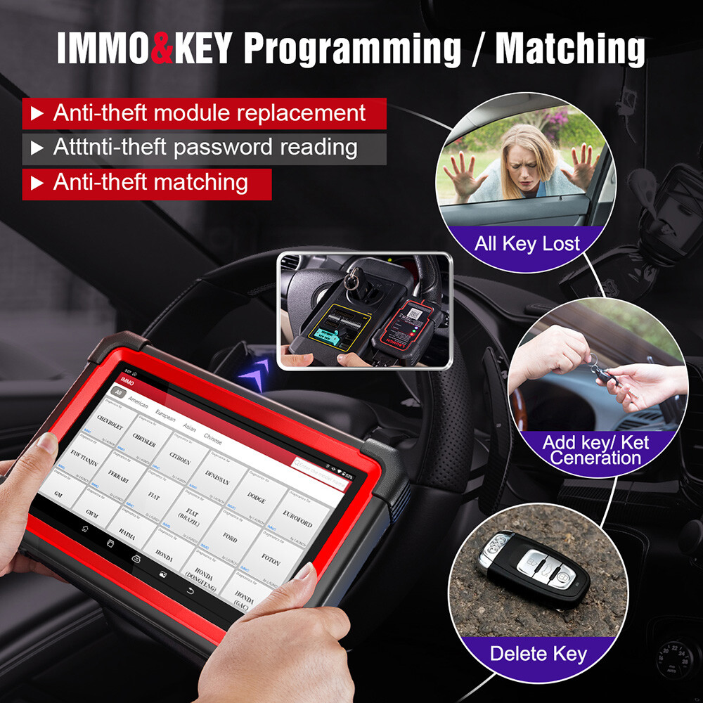 Launch X431 IMMO ELITE PLUS PRO5 K~ey Programming Full System Diagnostic Scanner