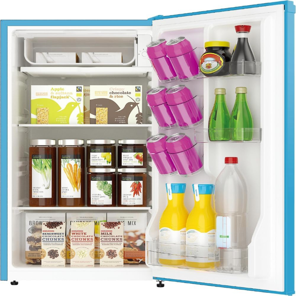 Mini Refrigerator-Freezer Compartment-Adjustable Thermostat Control-Reversible D