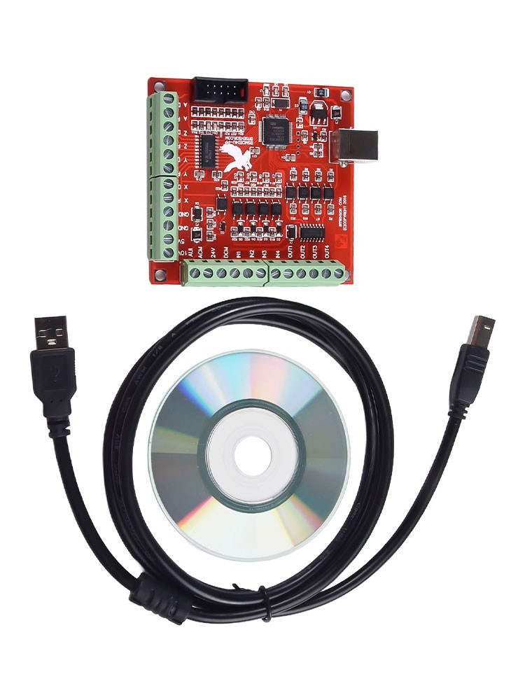 USB-MACH3 100Khz Breakout-Board 4 Axis Interface For CNC Motion Controller