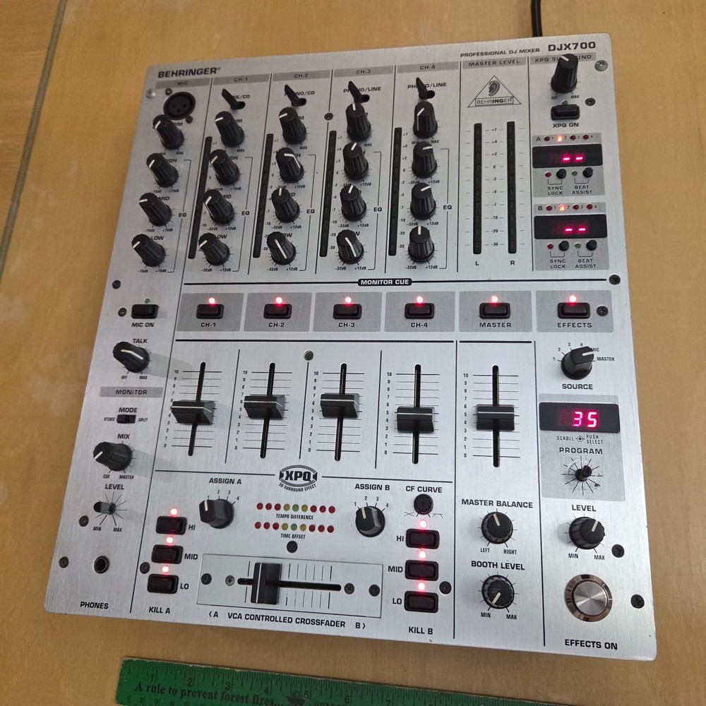 Behringer Professional 5-Channel DJ Mixer DJX700 with Multi-FX Processor