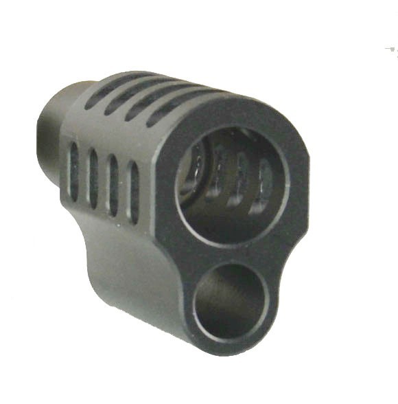 1911 .45 ACP Muzzle Brake Compensator, A Style Side Port, Anodized Black