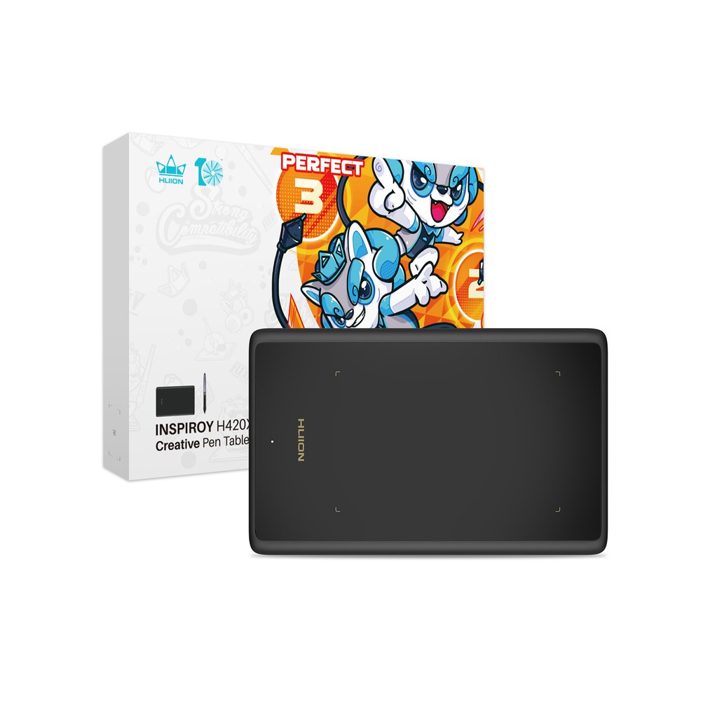 HUION H420X OSU Graphics Drawing Tablet support Chromebook,Mac,Win and Android