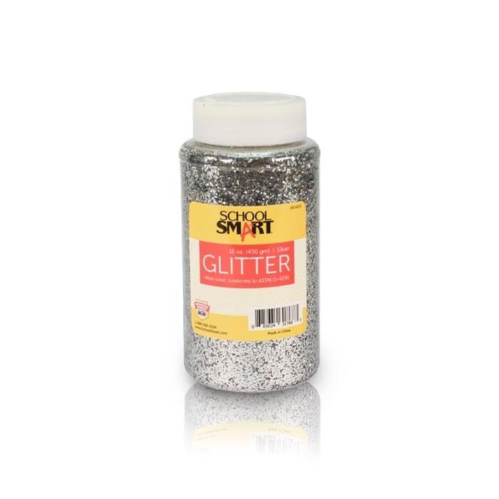 Craft Glitter 1 Pound Jar Silver