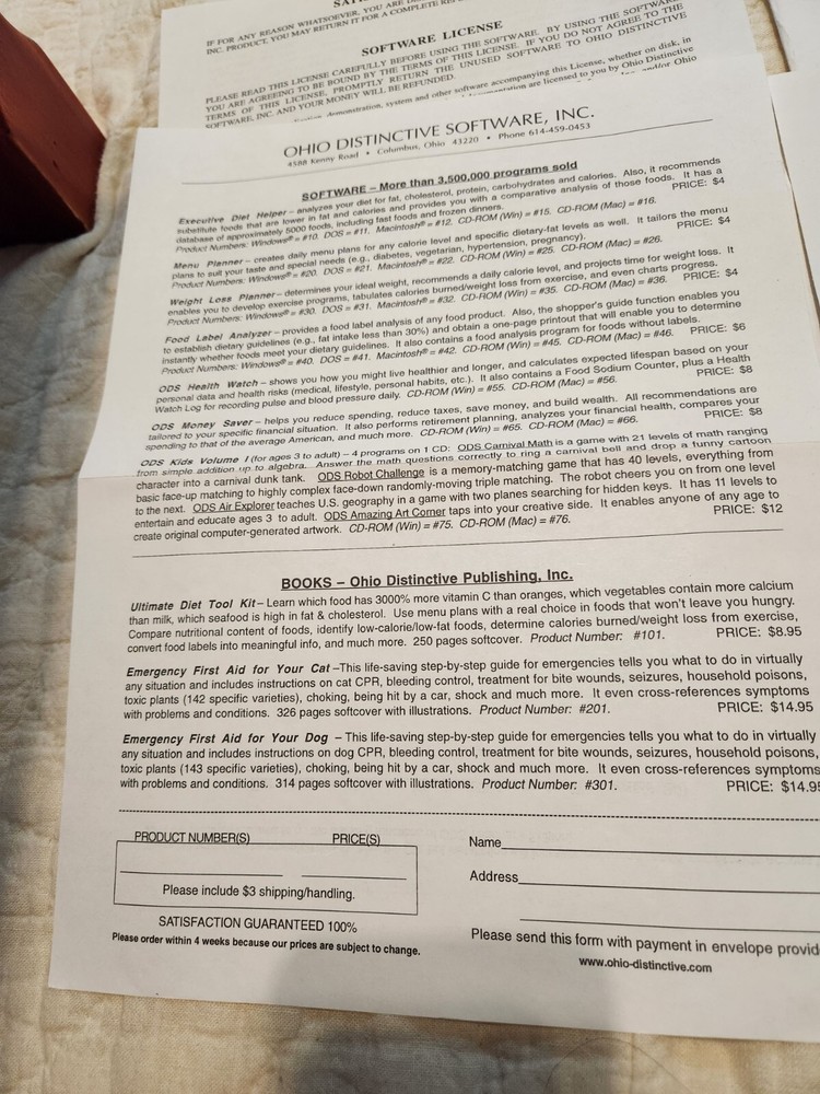 1997 Macromedia Ohio Distinctive Software Volume 1 Computer Program w/ Paperwork