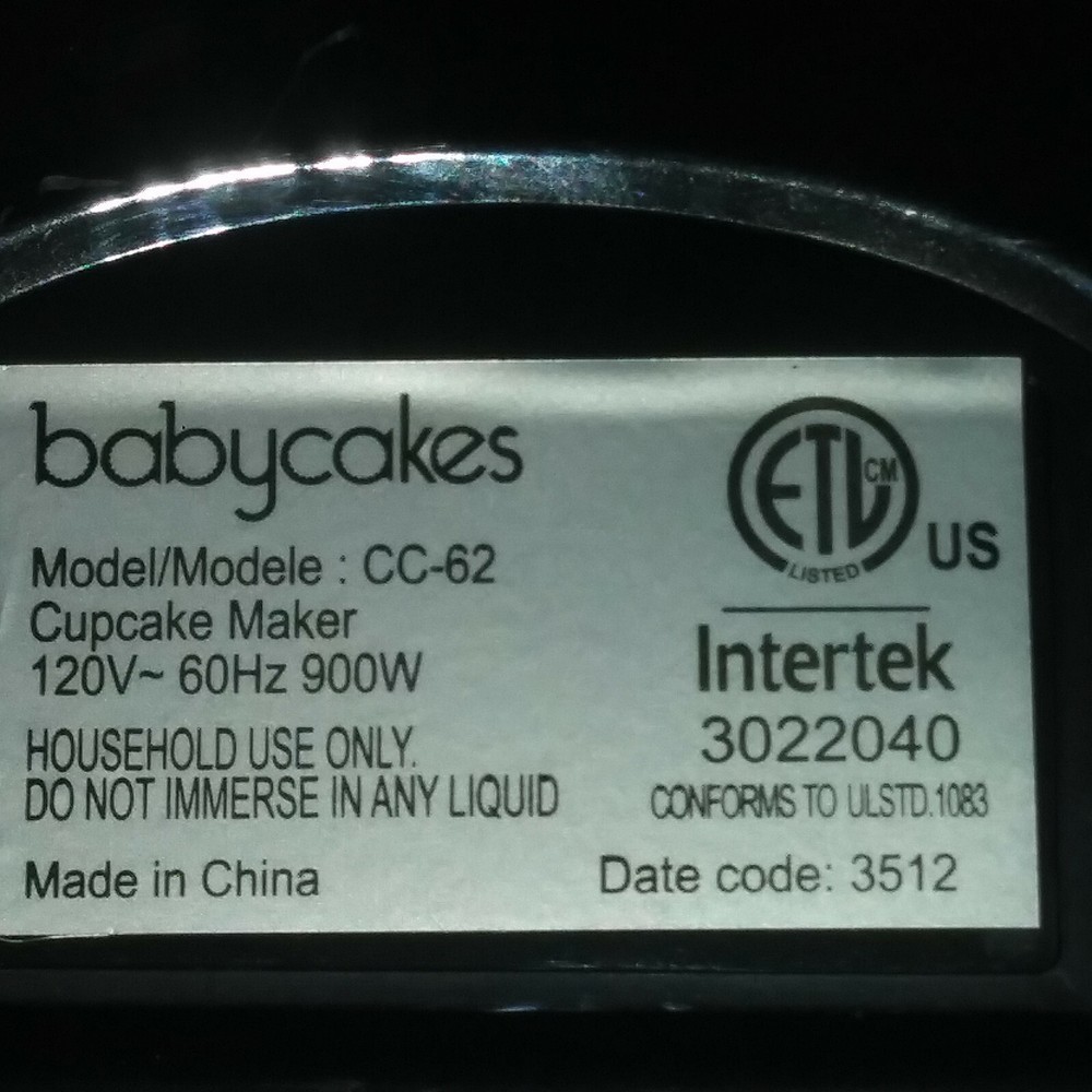 Cupcake Baking Machine by Babycakes