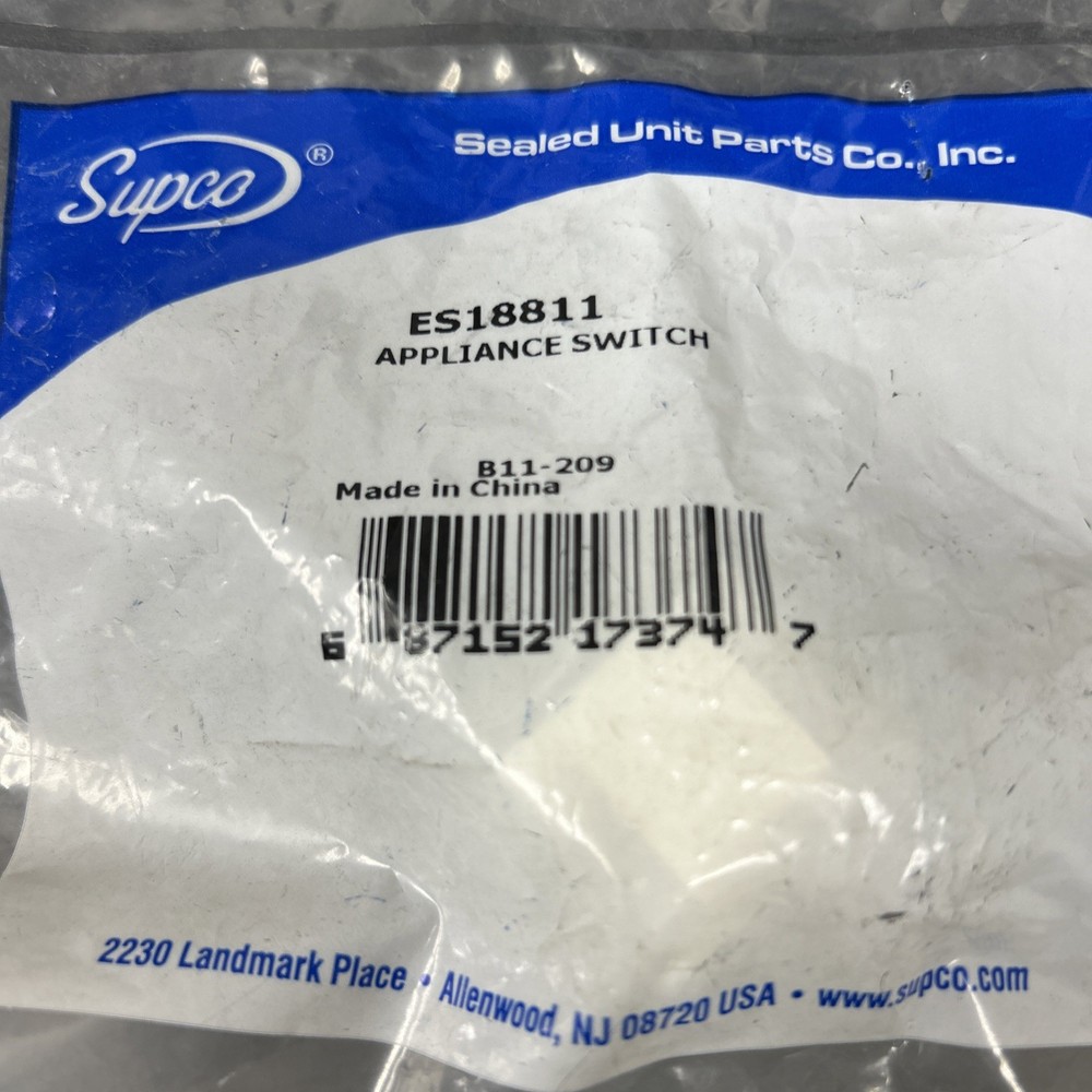 Supco ES18811 Refrigerator Switch (G1G)
