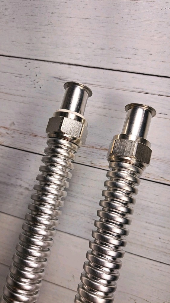 Eastman 24 Inch WaterFlex Water Heater Connector, 3/4" Inch FIP x 3/4". 2 Pack