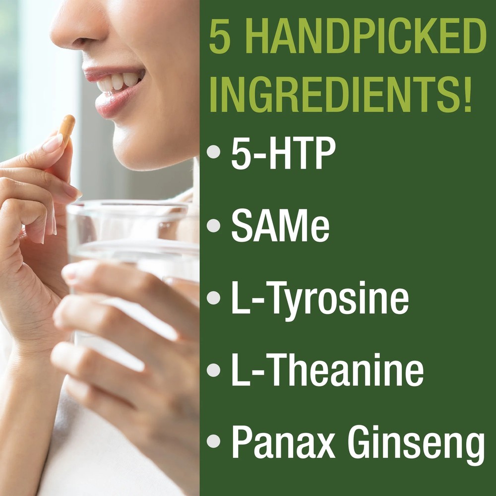 Mood Support Capsules With 5 Top Ingredients