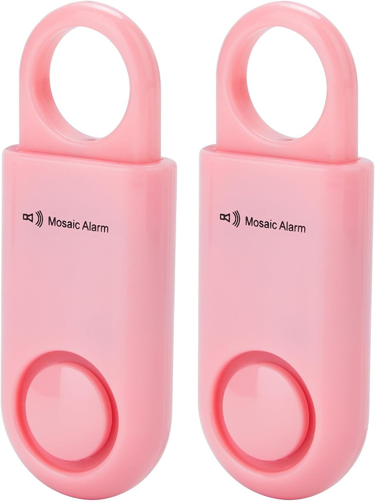 2 Pack Personal Safety Alarm 130Db User-Replaceable Battery SOS Emergency Loud S