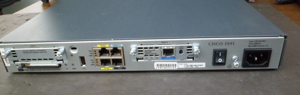 Cisco Model: 1841 Integrated Services Router
