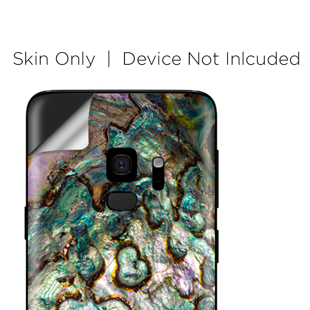 Samsung Galaxy S9 Skins Wrap - Abalone Shell Gold underwater