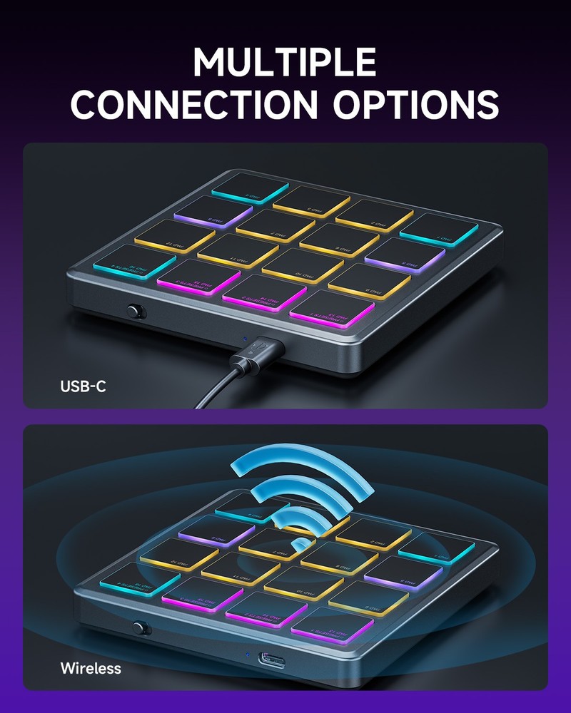Donner STARRYPAD MINI MIDI Controller 16 Pads Beat Maker Machine Drum Machine