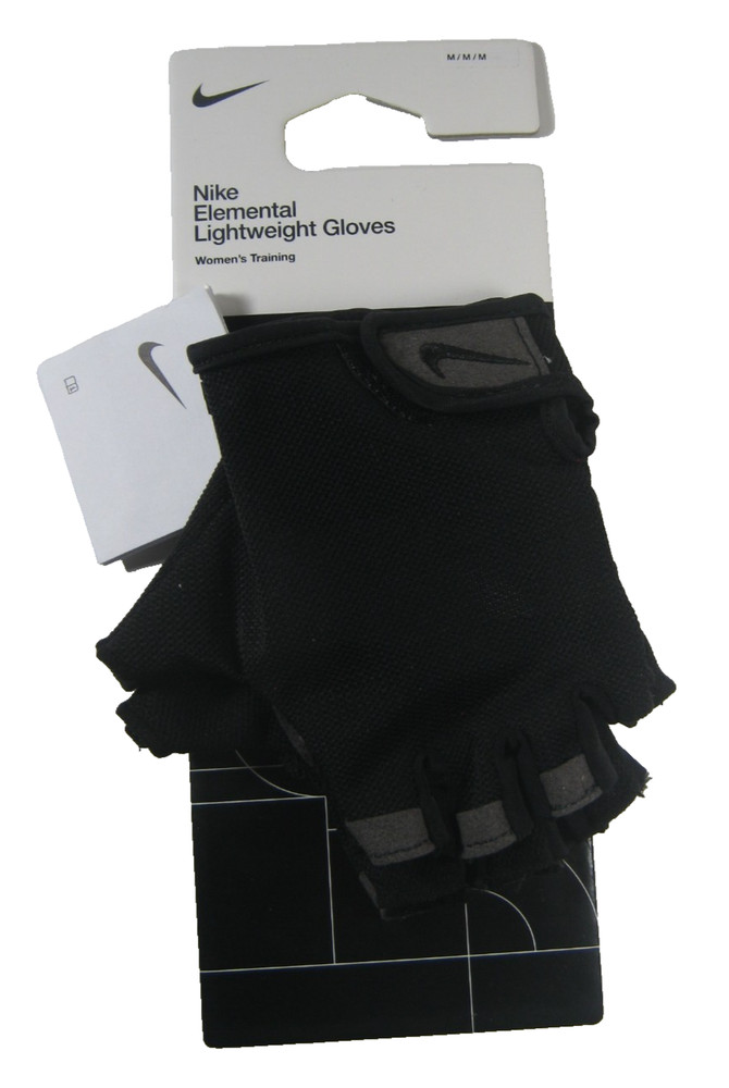 Nike Women's Gym Elemental Training Gloves Size M Medium - Black