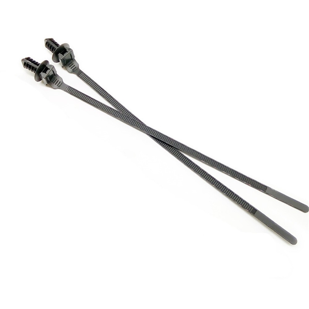 Car Mount Wire Tie Nylon Push Mount Cable Zip Tie Strap Fastener Bundle 50Pcs