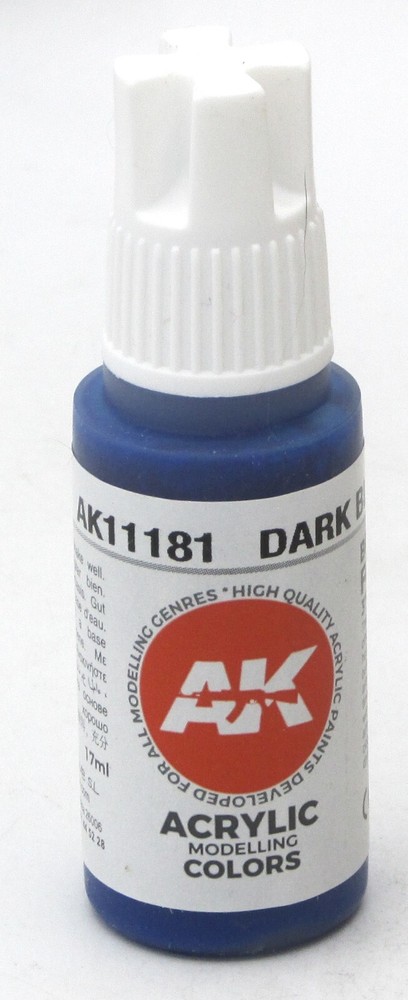 AK Interactive AK11181 Dark Blue [17ml] (3rd Gen Acrylic Paint) Standard