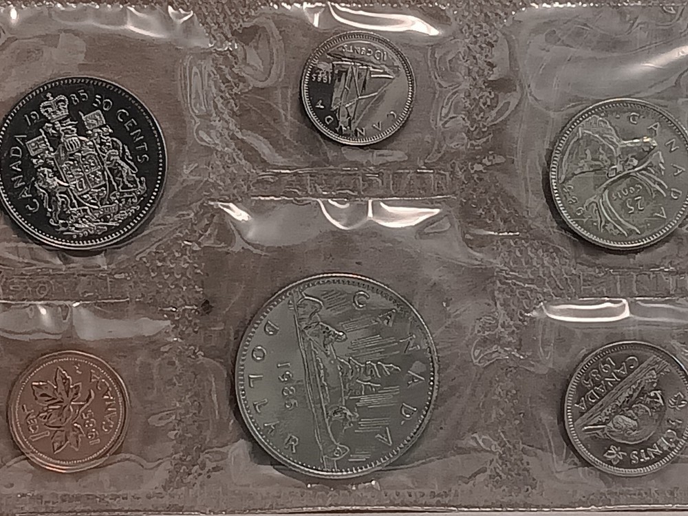 1985 Canadian Uncirculated 6 Coin Set