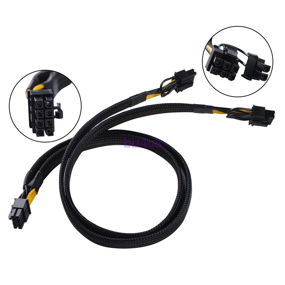 For Dell PowerEdge R7515 Rack Server 8 Pin to Dual 8 Pin GPU PCIE Power Cable