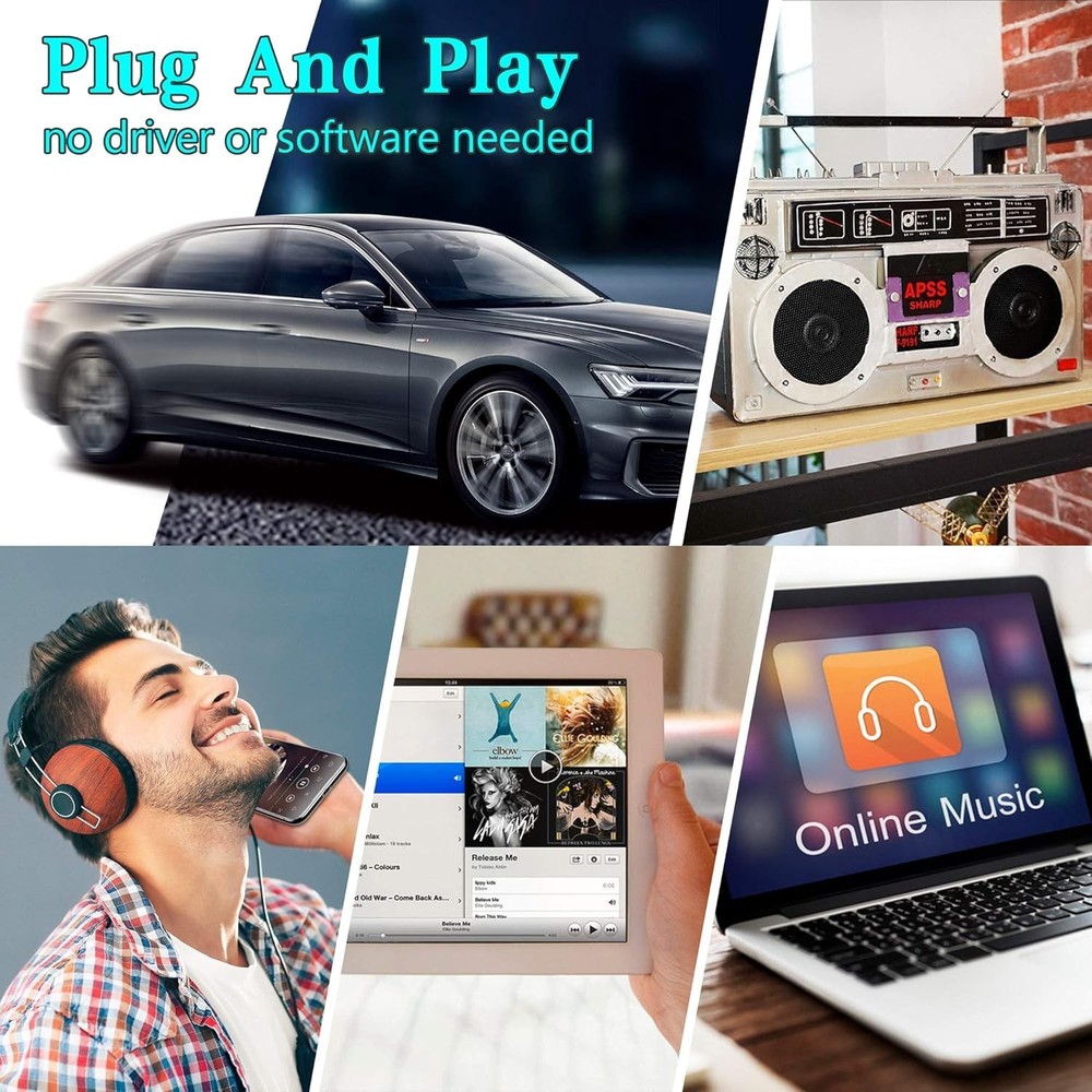 Vintage Car Bluetooth Cassette Player Adapter - Easy Setup and Sound