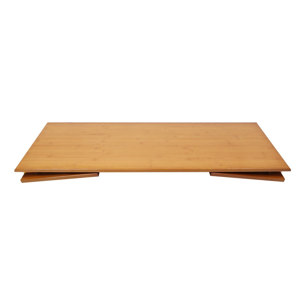 Folding Coffee Table Foldable Low Coffee Table Bamboo Floor Table Desk for Bed