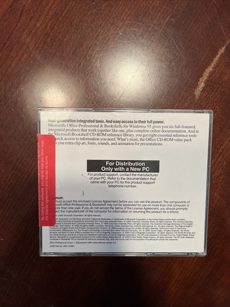 Microsoft Office Professional & Bookshelf Designed for Windows 95 2-Disc CD-ROM