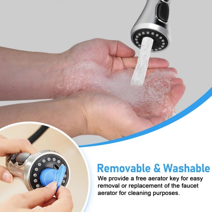 Kitchen Faucet Head Replacement,Pull Down Kitchen Spray Head Sink Spray Nozzle