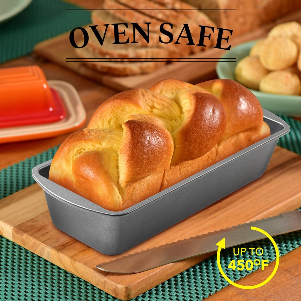 Extra Large Bread Pan, 13 x 5 Long Loaf Pan, Nonstick Baking Pan, Rectangular Lo