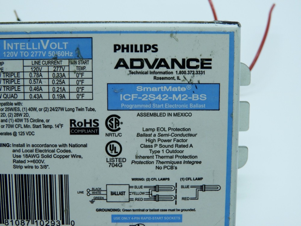 Philips Advance ICF-2S42-M2-BS Smartmate Ballast