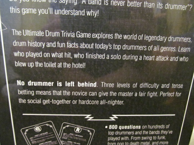 Rock Science Drum Trivia Game Beat the Competition