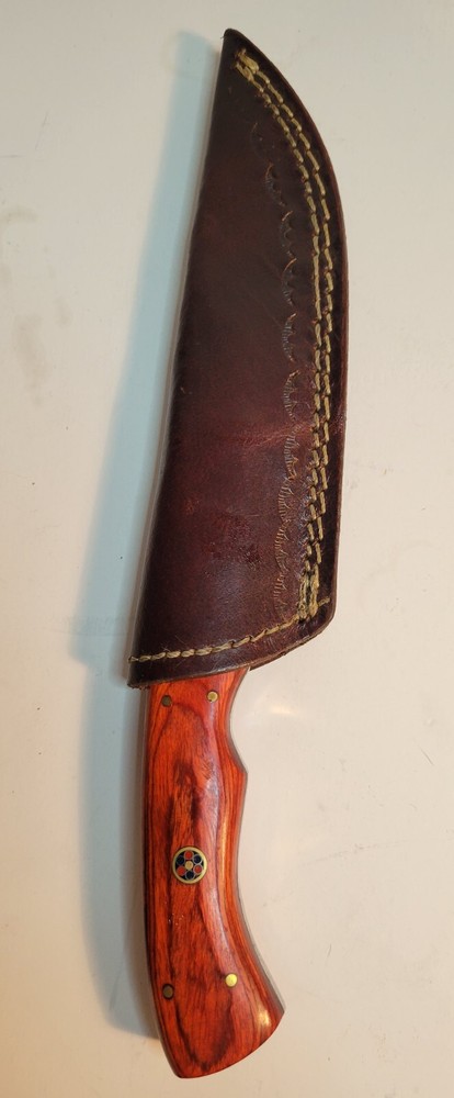 Damascus Fixed Blade Knife with Sheath