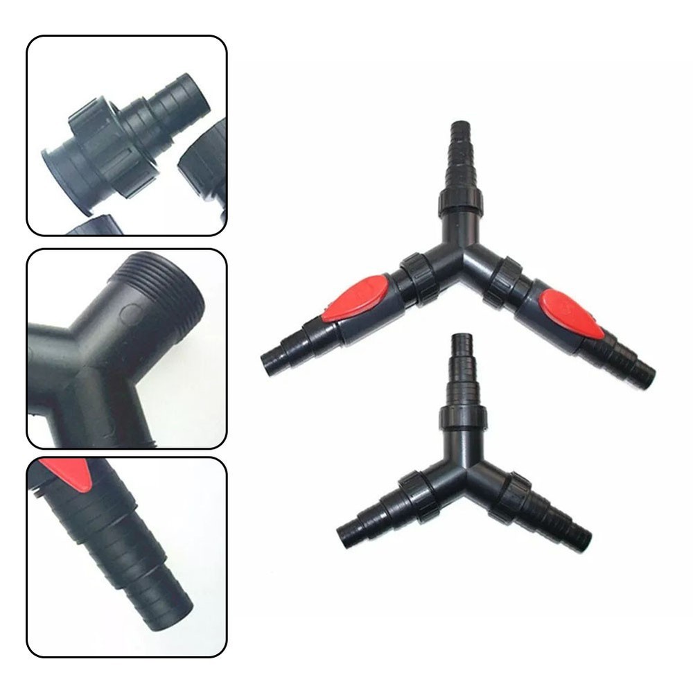 Hose Size Adaptable Pond Pump Y Connector for Multi Outlet Distribution