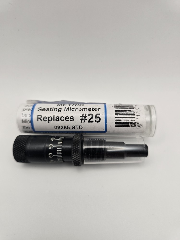 Redding metric  Bullet Seating Micrometer #25 Seat Plug 09285 STD