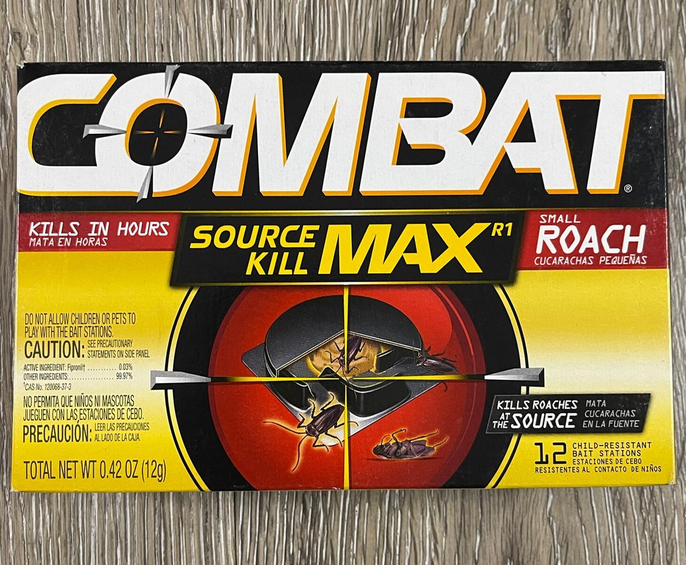Combat Source Kill MAX Small Roach 12 PCS Kills Small Roaches