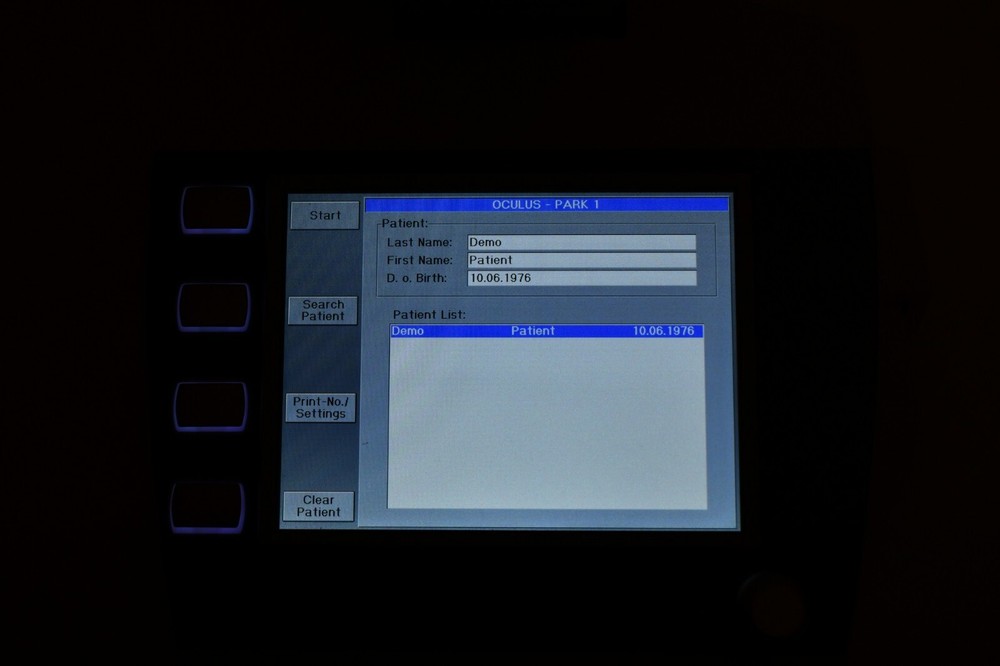 Oculus PARK 1 Autorefractor Keratometer pachymetry