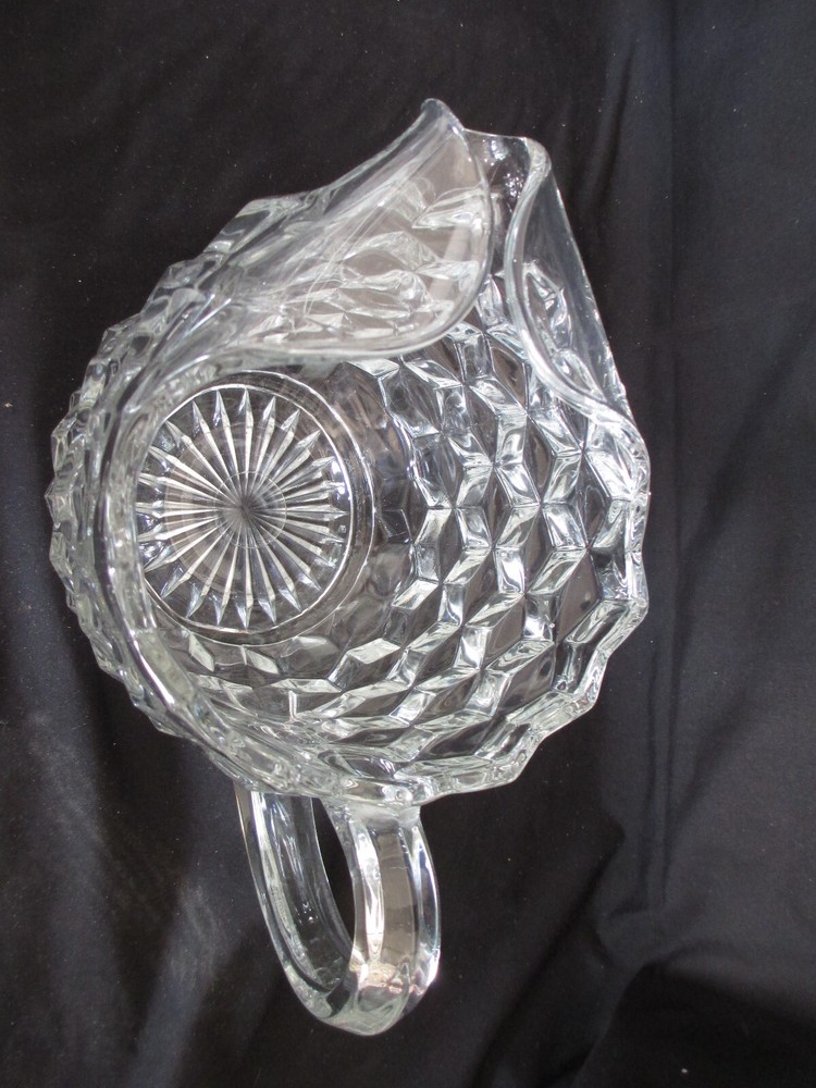 Fostoria American Pattern 2056, 3 Pint Ice Jug, 6 1/2"