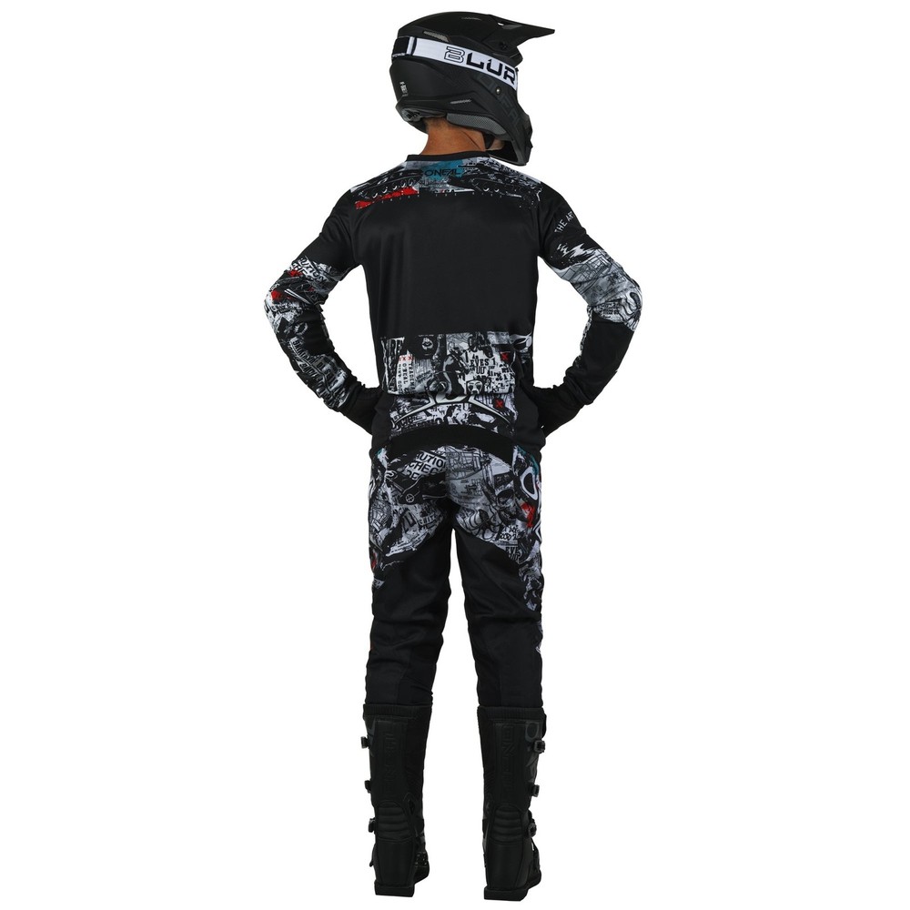 O'Neal Element Attack Black / White Pant Size 30 - E024-3130