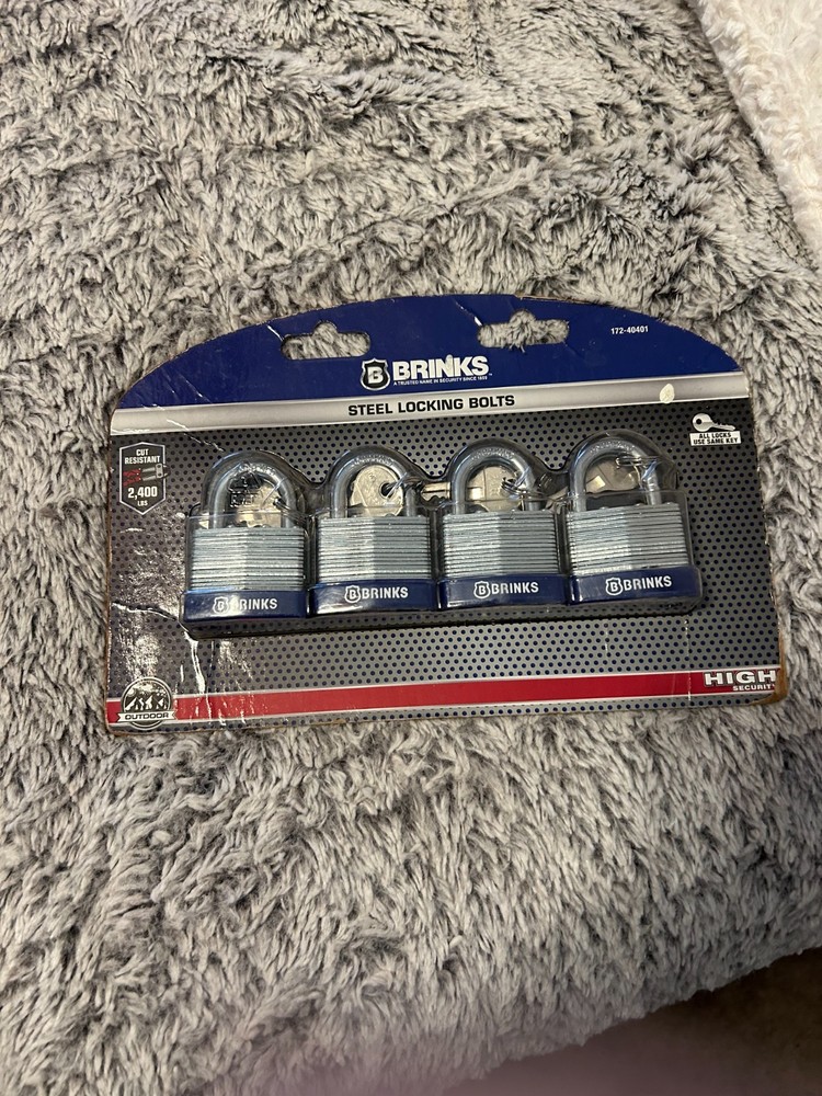 brinks steel locking bolts high security