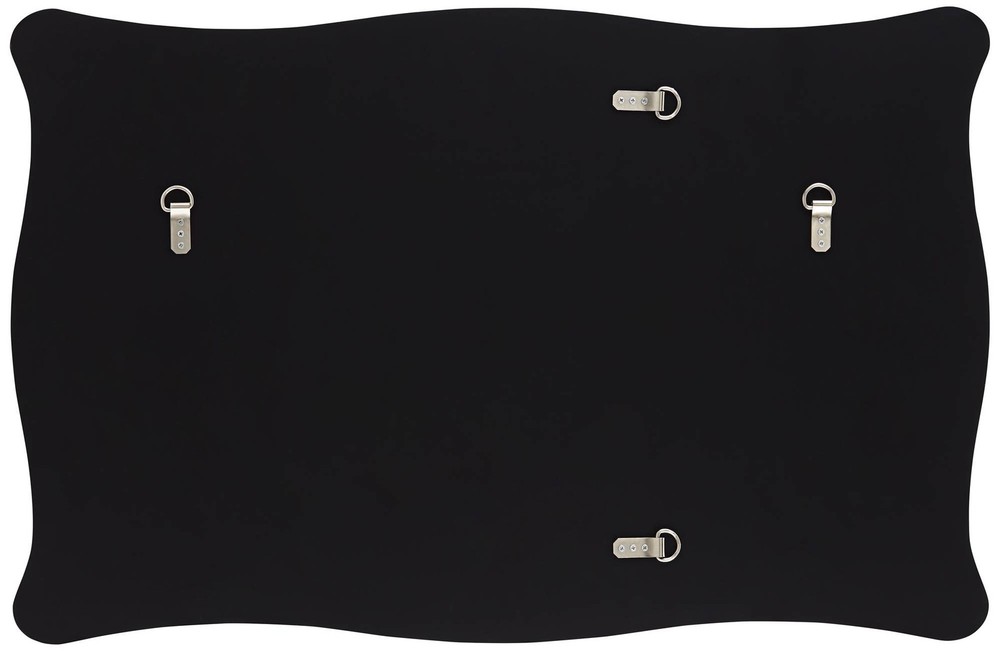 Hayes Matte Black 26" x 40" Rectangular Wall Mirror