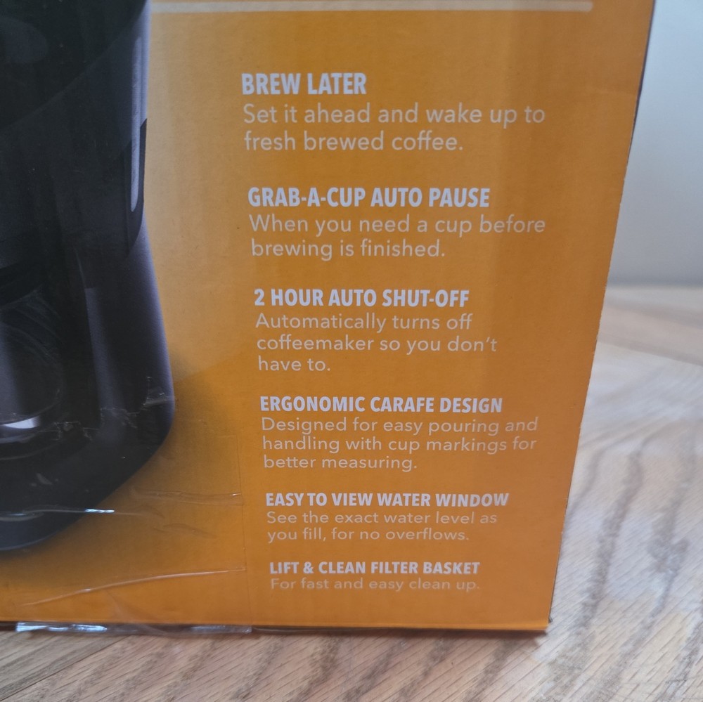 Mr Coffee 5 Cup Mini Brew Programmable Coffee Maker Black Open Box