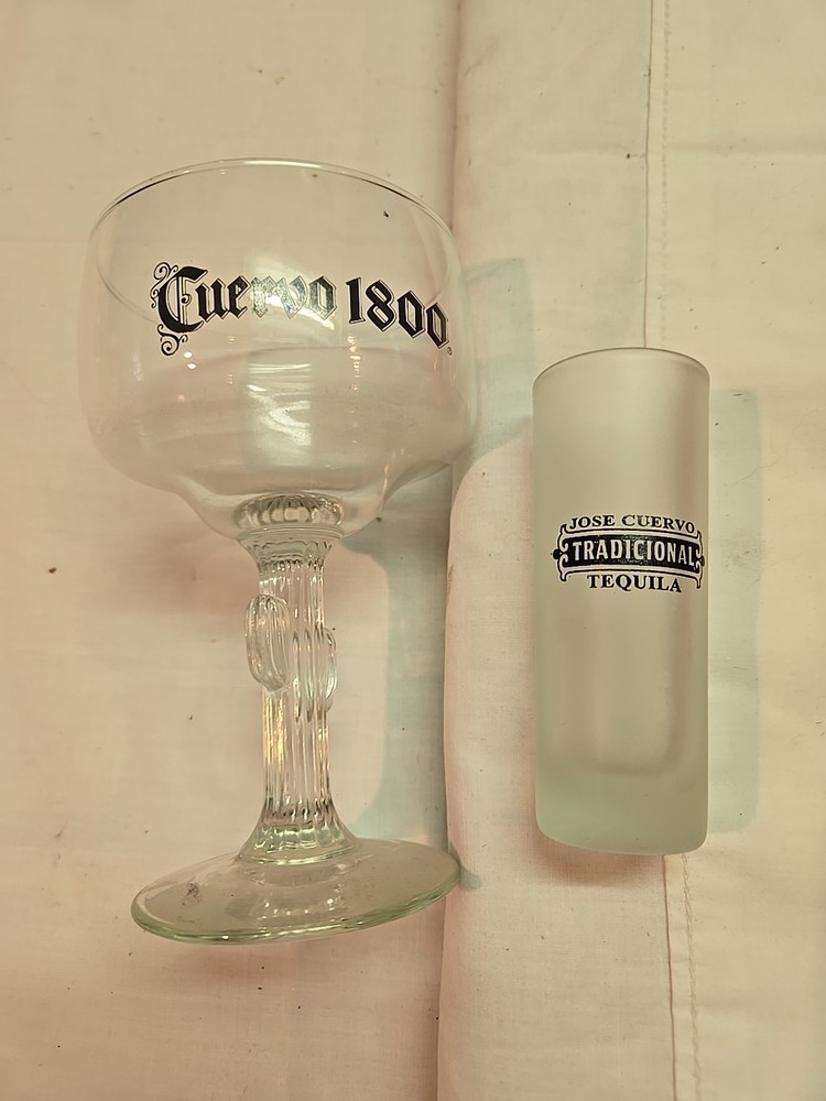 2 Different Jose Cuervo Glasses See Pics