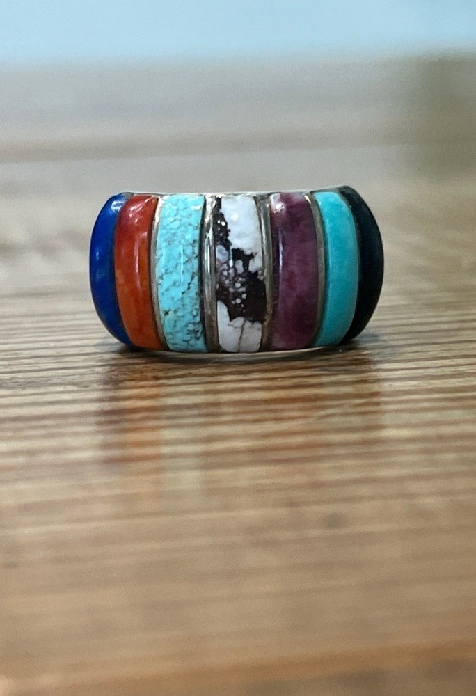 Sanel Sterling Silver Multi Stone Ring