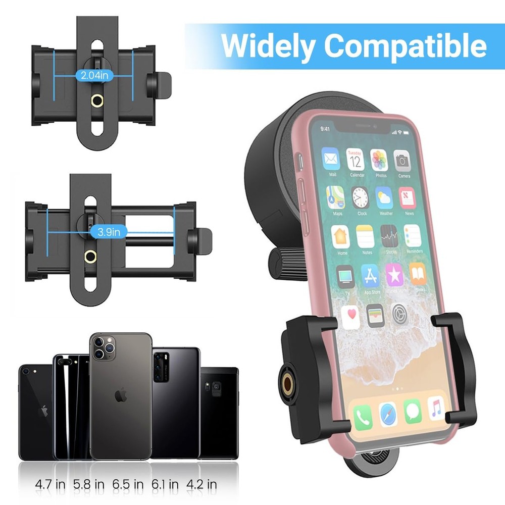 Adjustable Scope Mount, Universal Telescope Adapter, Binocular & Monocular Ph...