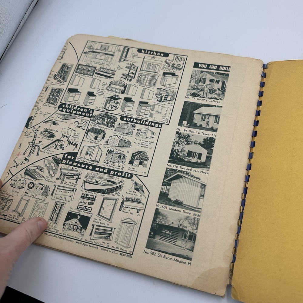 1951 Easi-Bild Full Size Jig Saw Pattern Book