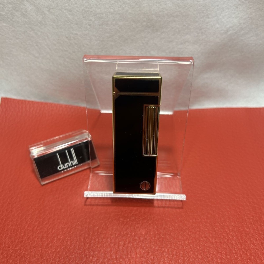 Overhauled Dunhill Rollagas lighter Black Gold d mark without box