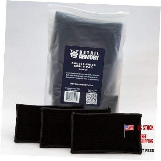 Double-Sided Scrub Pad, Interior Car Cleaning, Effective on Dashboards, Center